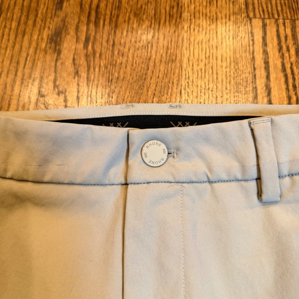 Rhone Commuter Pants Slim Fit Performance Stretch Trousers 31x30 Tan Khaki Golf - Picture 3 of 10